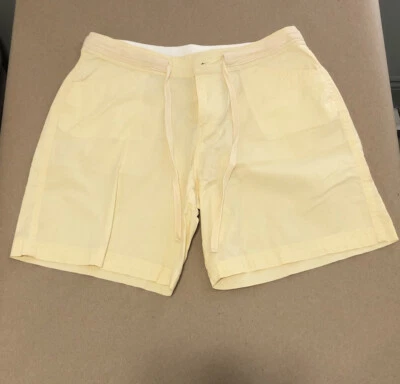 White Sierra Women's Size 4 Shorts Yellow Pockets Drawstring Beach Breathable - Image 1 of 4