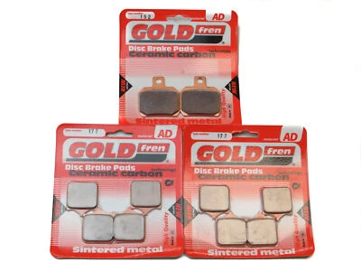 Pastillas de freno delanteras y traseras Goldfren para Bimota DB6R Delirio (1100cc) 2008 Foto 1 de 3