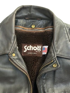 GIUBBINO GIACCA SCHOTT NYC Aviatore Bomber MOTOCICLISTA PELLE US Air TG 46 US - Bild 1 von 17