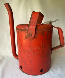 Vintage Swingspout 5 Quart rote Öldose - Bild 1 von 10