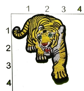 Tiger Patch 3" Embroidered Iron On Applique Embellishment Big Cat - Picture 1 of 1