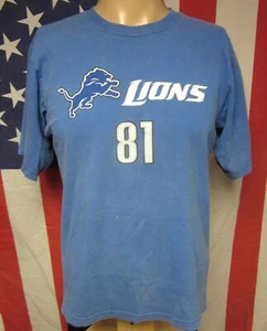 DETROIT LIONS youth lrg T shirt football Calvin Johnson #81 Megatron tee Reebok - Picture 1 of 3
