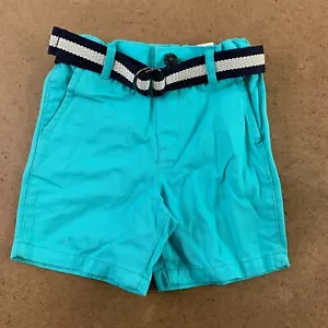 The Children’s Place Toddler Boy Size 2T Aegean Sea Belted Chino Shorts NWT - Picture 1 of 4