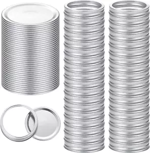 72Pcs Canning Lids with Rings Wide Mouth for Canning Jars, Ball,Kerr, Split Lids - Picture 1 of 11