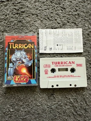 TURRICAN - RARE KIXX Blue version - Commodore 64 C64 C128 - TESTED Vgc - Image 1 of 4