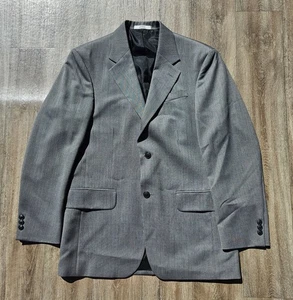 Traje Chaqueta De Colección David Taylor Para Hombres Talla 38 Mezcla Lana Gris 2 Botones - Imagen 1 de 10