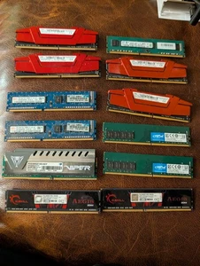 Lot of 12 - DDR4/3  (Different Brands) - 76GB Total - Check description - Picture 1 of 6