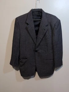 Canali Men's Blazer 52R, Formal Houndstooth Sports Coat, Single Breasted Jacket - Picture 1 of 9