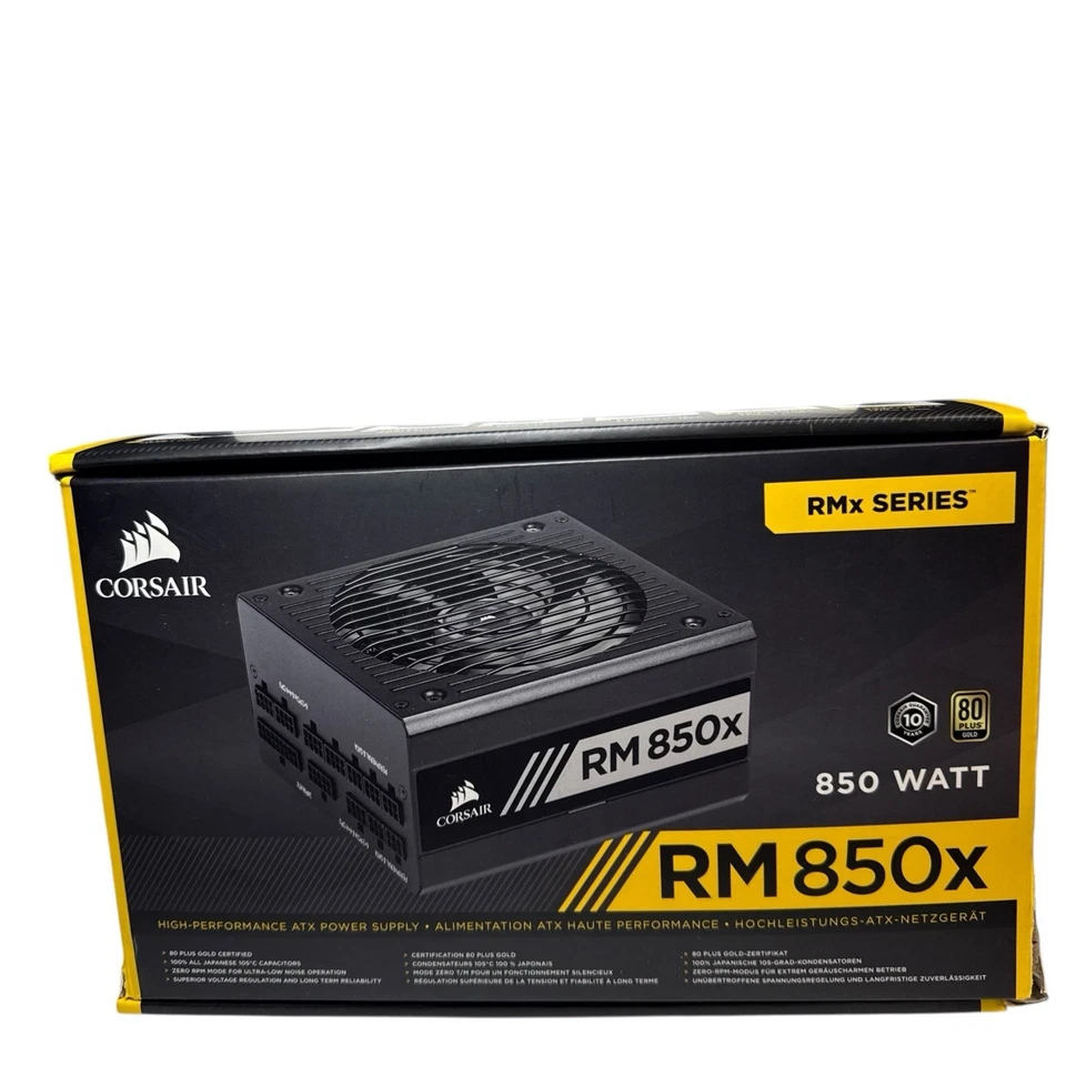🔥Corsair Rm850X Modular ATX Power Supply 80 Plus Gold CP9020180NA 850W PSU - Image 1 of 4