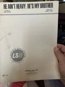 H 1969 THE HOLLIES sheet music HE AIN’T HEAVY - Picture 1 of 1