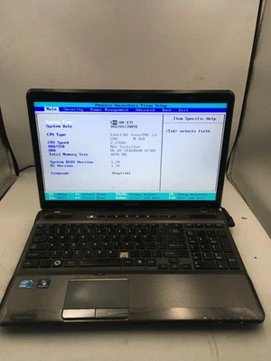 TOSHIBA SATELLITE A666 S6050 - BOOTS TO BIOS - INTEL I3 M350 - 4GB RAM -READ- BB - Image 1 of 4