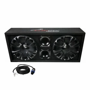 Audiopipe Dual 10â³ Subwoofer Enclosure with Color Changing LED Woofer Lights - Picture 1 of 6