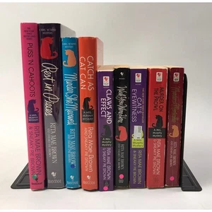 Mrs. Murphy Mystery Series Rita Mae Brown Sneaky Pie Brown Lot of 9 Cats Crime - Picture 1 of 14