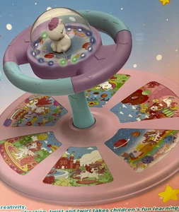 PERRYHOME Twister Unicorn Light Up Sit And Spin Toy For Toddlers Brand New - Picture 1 of 5