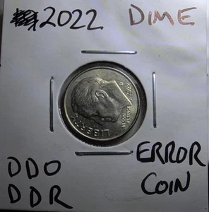 💥 2022  Roosevelt Dime DDO Obverse - Reverse ERROR - Picture 1 of 18