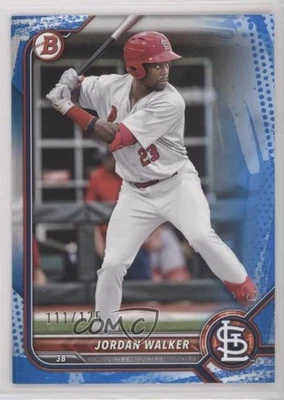 2022 Bowman Prospects Blue Pattern Border /125 Jordan Walker #BP-20 - Image 1 of 2