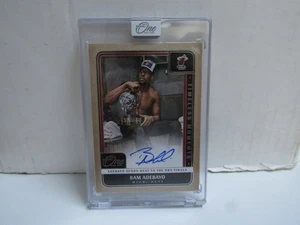 2024-25 Panini One & One Bam Adebayo Timeless Moments On Card Auto /99 Heat - Bild 1 von 2