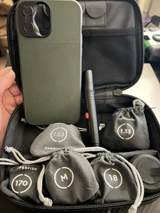 Moment M-Series Lenses (6 Lens Set) W/ Case And iPhone case - Picture 1 of 17