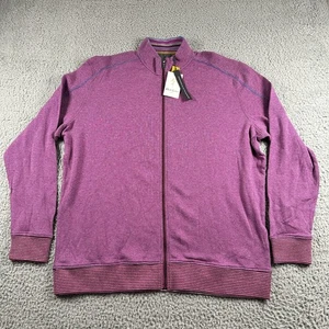 Robert Graham Classic Fit Mens Heather Berry Sweater Full Zip 2XL $198 NWT - Picture 1 of 10