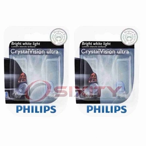 2 pc Philips Rear Reading Light Bulbs for Chevrolet Caprice 1993-1996 zw - Picture 1 of 5