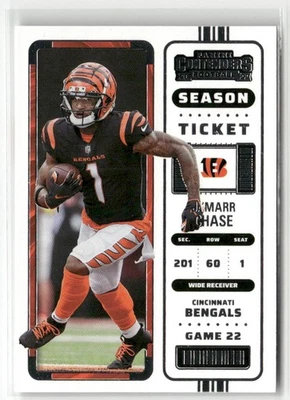2022 PANINI CONTENDERS #18 JA'MARR CHASE CINCINNATI BENGALS - Image 1 of 2