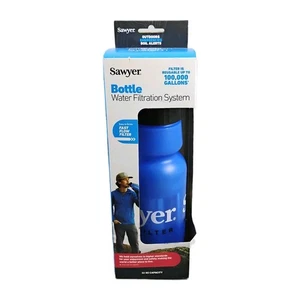 Sawyer 32 Unzen Flasche Wasserfiltersystem SP841 blau Wandern Camping Survival  - Bild 1 von 4
