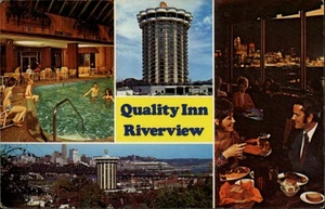 Covington,KY Riverview Quality Inn Kenton County Kentucky Postcard - Picture 1 of 2