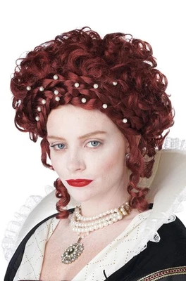 Brand New Elizabethan Lady Tudors Renaissance Queen Adult Wig - Image 1 of 2