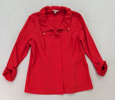 Chaqueta para mujer Laura Ashley talla grande coral ligera elástica cremallera completa Foto 1 de 4