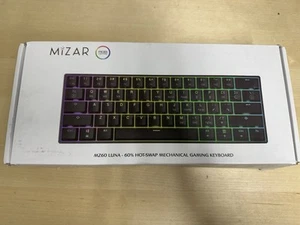 Mizar MZ60 Luna Mechanical Gaming Keyboard 62 Key ANSI Hot Swap RGB Lighting - Picture 1 of 4