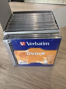 Verbatim DVD-R 4,7 Go Pack de 20 Disques DVD Blister 120min En Boîtier Slim - Photo 1/5