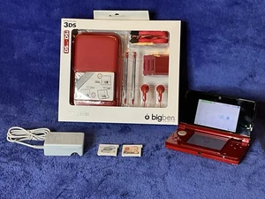 Paquete Rojo Llama Nintendo 3DS Incluye 2 Juegos Con Todos los Accesorios Nuevos - Imagen 1 de 22