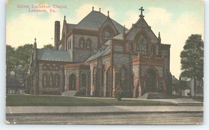 Cartolina Salem Cappella Luterana Libano Pennsylvania - Foto 1 di 3