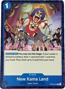OP02-070 New Kama Land Common One Piece Paramount War TCG Card - Picture 1 of 1