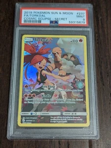 Pokémon Cosmic Eclipse Secret 2019 raro torkoal #237 - PSA 10 GEMA COMO NUEVO - Imagen 1 de 3
