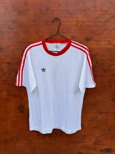 ADIDAS VINTAGE TEMPLATE 1984/1986 WEISS SHIRT TRIKOT GR. L MADE IN YUGOSLAVIA - Bild 1 von 9
