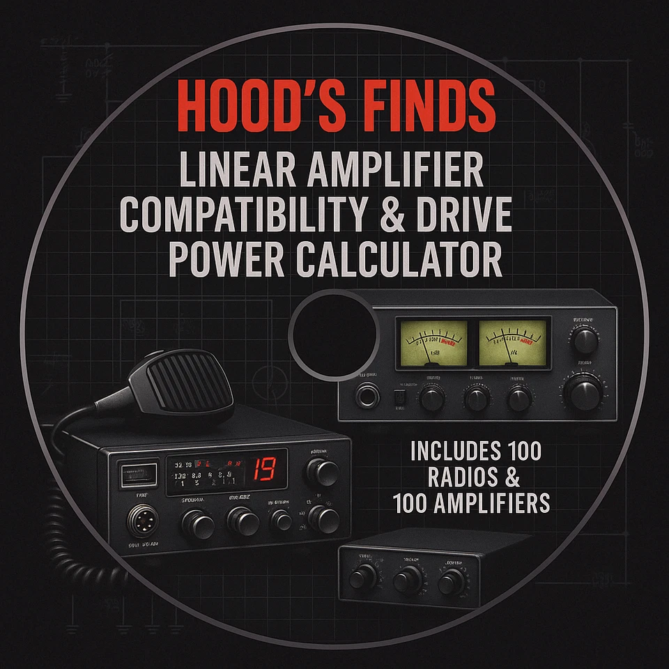 Ham Radio Linear Amp Comp & Drive Power Calc | 100 Radios & 100 Amps on CD-ROM - Image 1 of 4