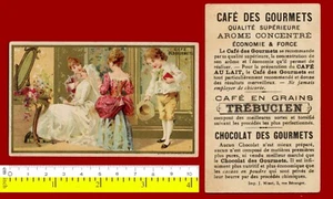 #16618 Francia alrededor de la década de 1910. Tarjeta de colección TREBUCIEN Gourmet Café. - Imagen 1 de 1