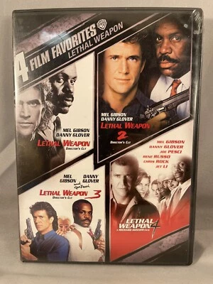 Lethal Weapon 1, 2, 3, 4:  Mel Gibson Danny Glover Joe Pesci DVD New Sealed Foto 1 de 4