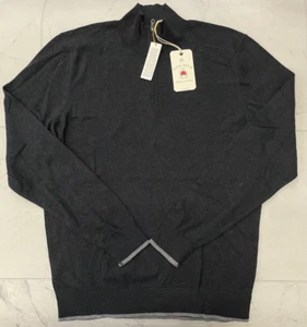 NWT Agave Denim Men's Mock Neck Henley Long Sleeve In Black Size: Medium - Picture 1 of 5