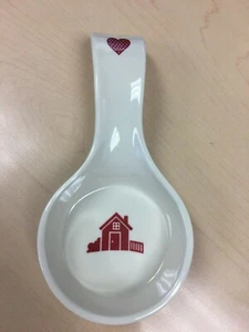  8" Melamin Herz Haus rote Löffelablage hergestellt von Reston Lloyd Eurita - Bild 1 von 4