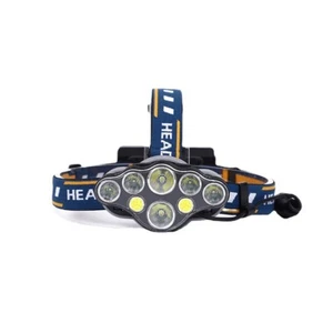8 Led USB Rechargeable Head Lamp Cob red Outdoor Camping Flashlight Waterproof - Picture 1 of 10