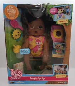 BABY ALIVE GO BYE BYE DOLL AFRICAN AMERICAN NIB CRAWLS TALKS W/ ACCESSORIES - Picture 1 of 7