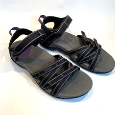 Teva Tirra Strappy Sandals Women's 9.5 Black / Taupe 4266 Outdoor Casual EU 40.5