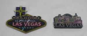 Welcome To Fabulous Las Vegas Nevada magnete double face e magnete Las Vegas - Foto 1 di 2