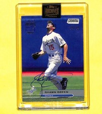 2022 Topps Archives Signature Series Shawn Green 14/14 Auto Card Dodgers 