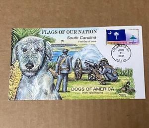 US Collins FDC Handpainted #4320 Flags of our Nation South Carolina 2011 - Picture 1 of 3