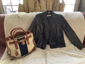 Bolso Michael Kors Hamilton y Chaqueta de Cuero Kors - Imagen 1 de 5