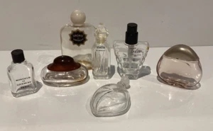 7 Vintage miniature empty perfume bottles all different, GIVENCHY, etc #P16 - Picture 1 of 9