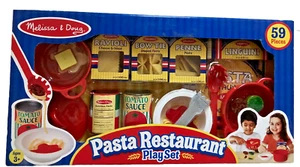 Melissa & Doug Pasta Restaurant Playset 59 Pieces NEW - Picture 1 of 4